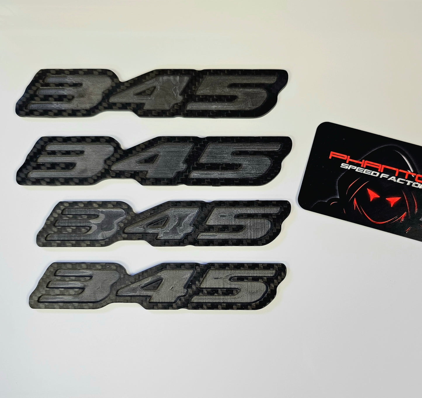 345 Carbon Fiber Quick Ship Badges