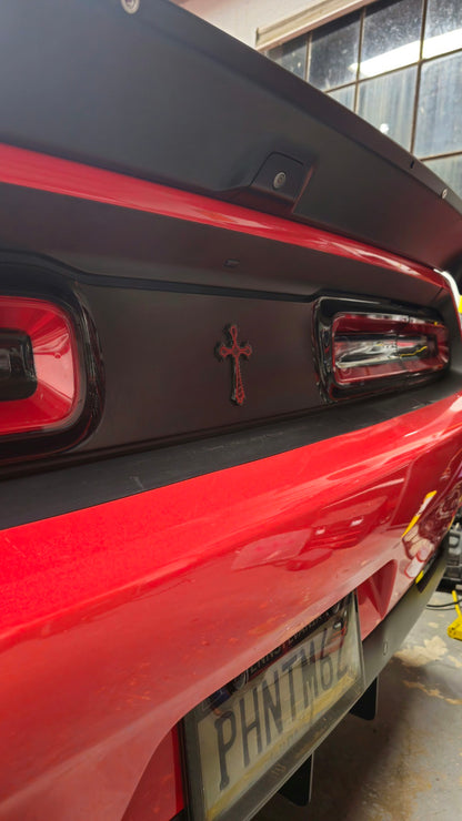 Carbon Fiber Cross Vehicle Badge