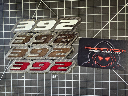 392 Carbon Fiber Quick Ship Badges